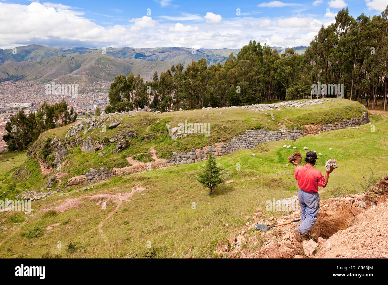 Peru, Cuzco Provinz Quenko Inka-Stätte Stockfoto