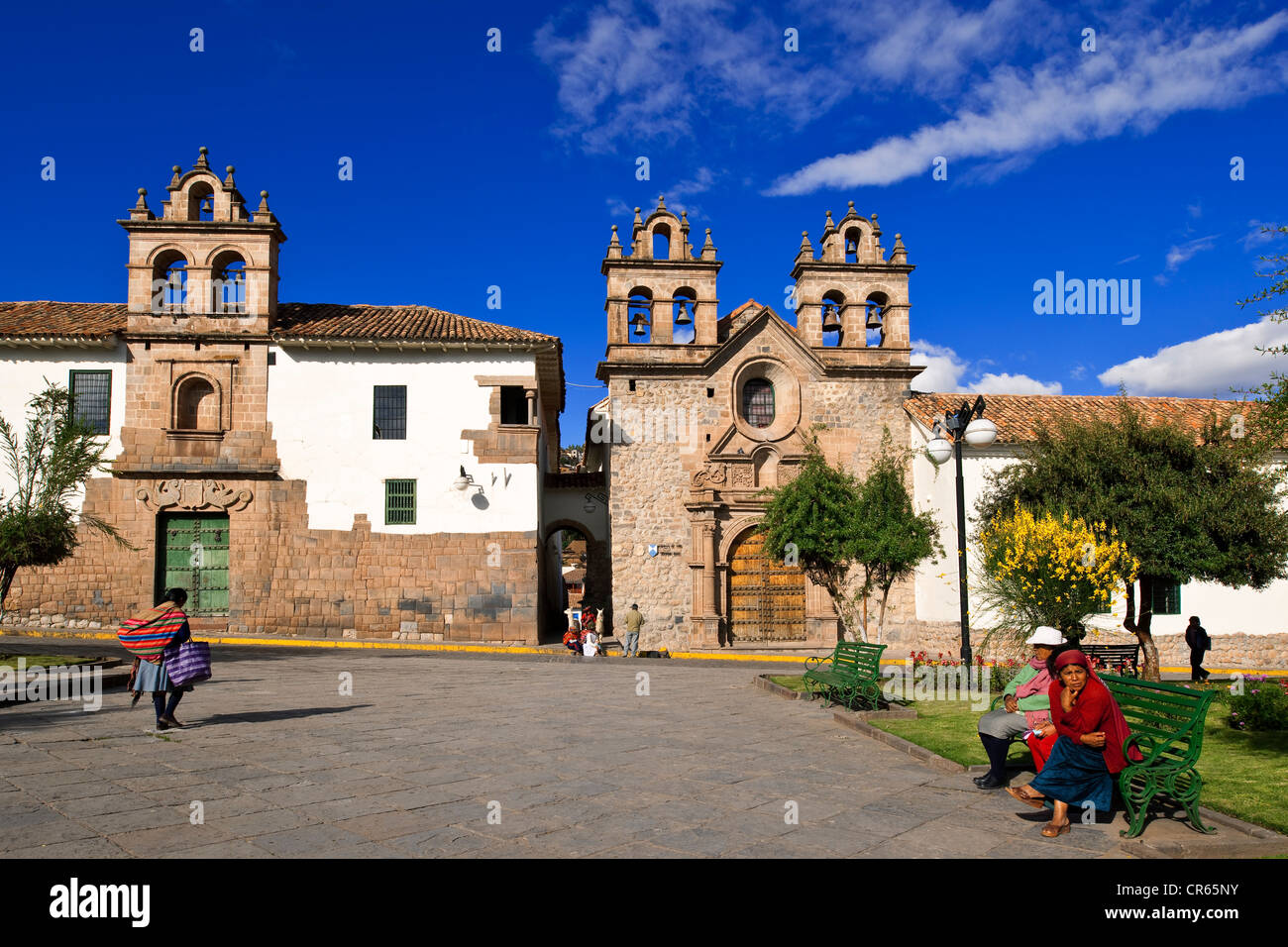 Peru, Cuzco Provinz, Cuzco, UNESCOWelterbe, Plaza de Las Nazaneras und