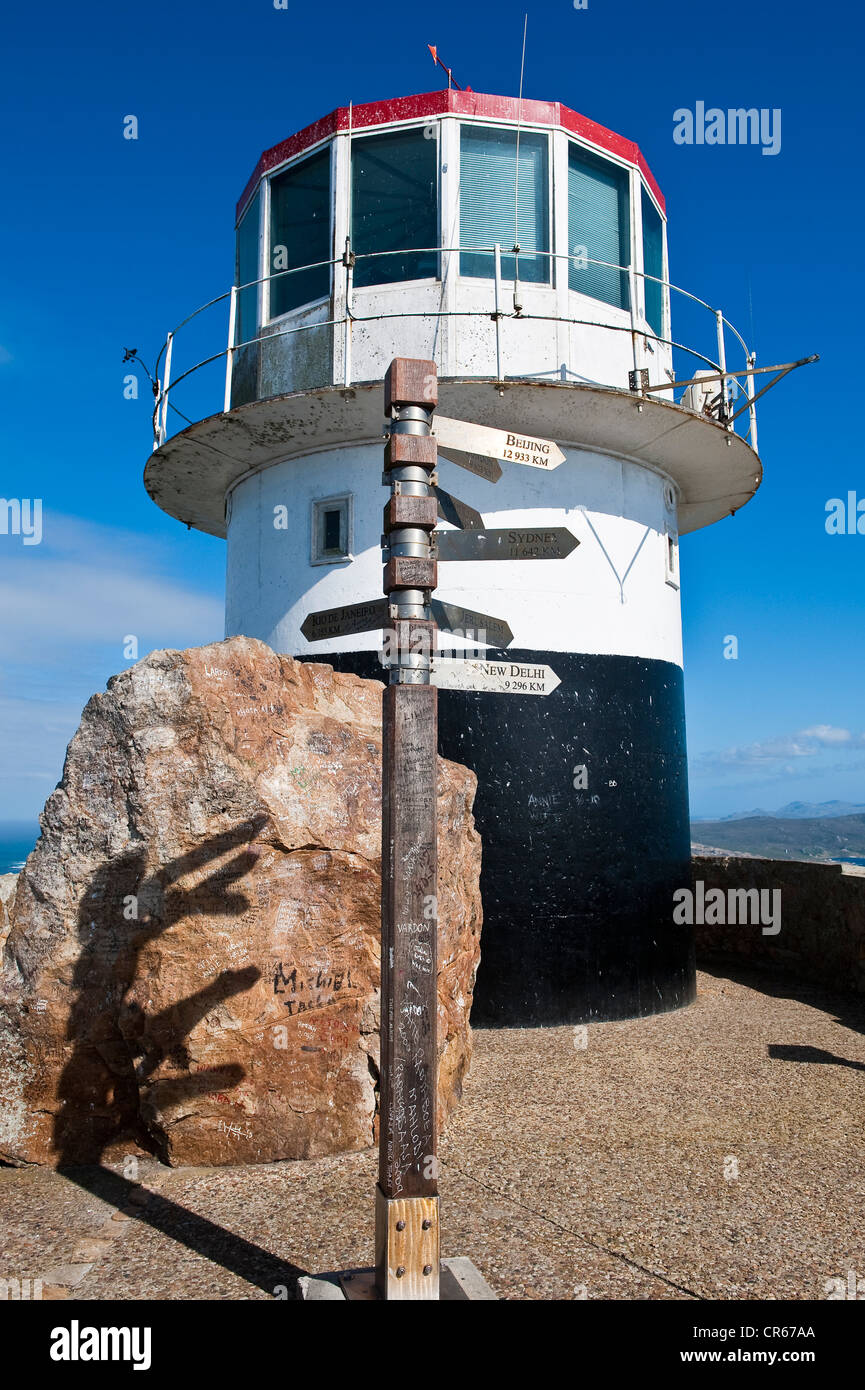 Südafrika, Western Cape, Cape Peninsula, Table Mountain National Park, Kap der guten Hoffnung, ehemaligen Leuchtturm Stockfoto