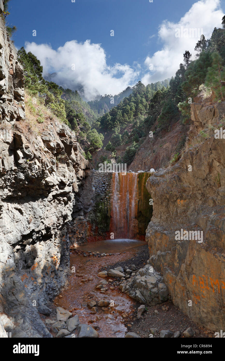 Spanien, La Plama, Ansicht des Caldera de Taburiente National Park Stockfoto