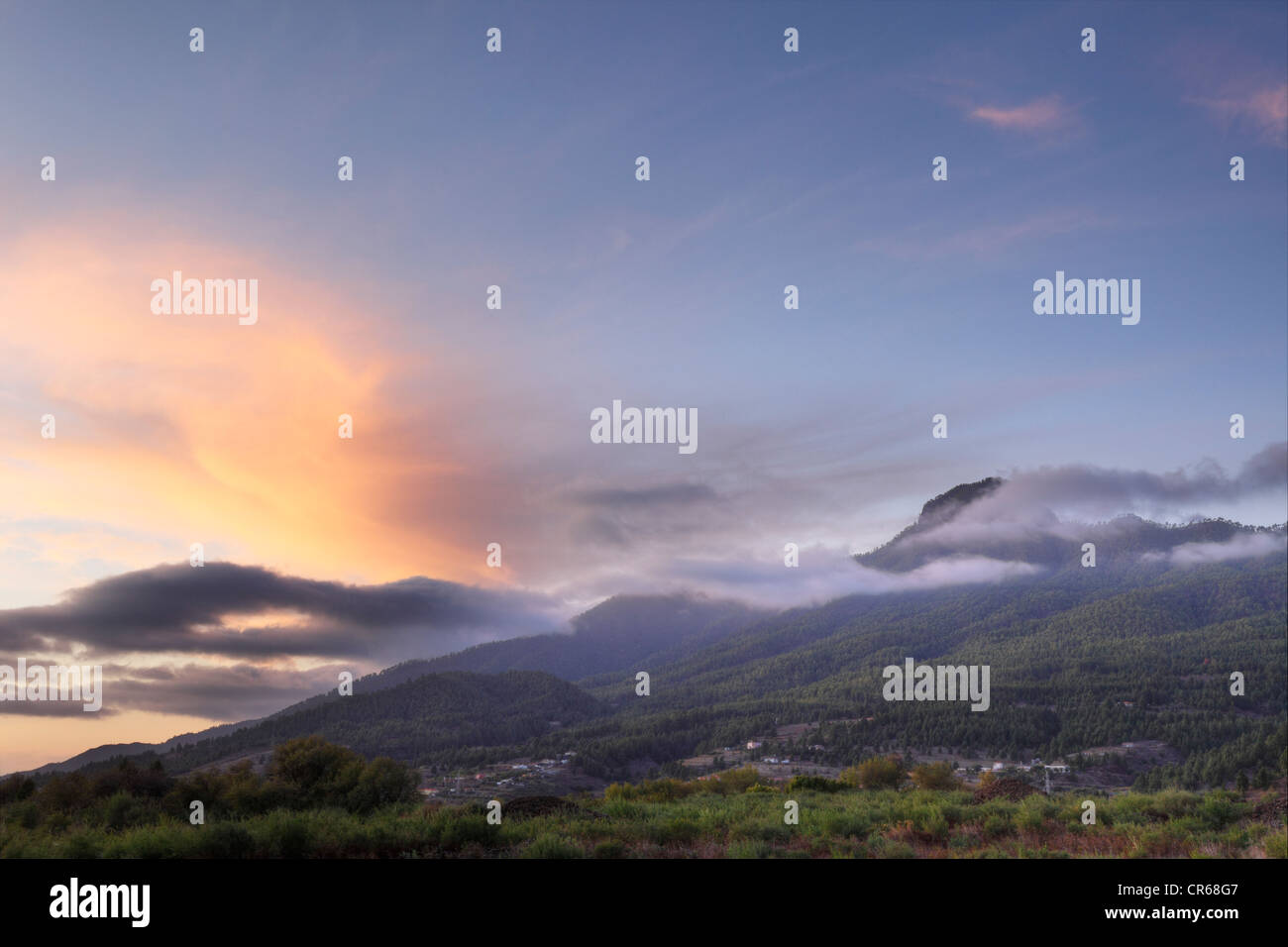 Spanien, La Palma, Ansicht der Cumbre Vieja Stockfoto