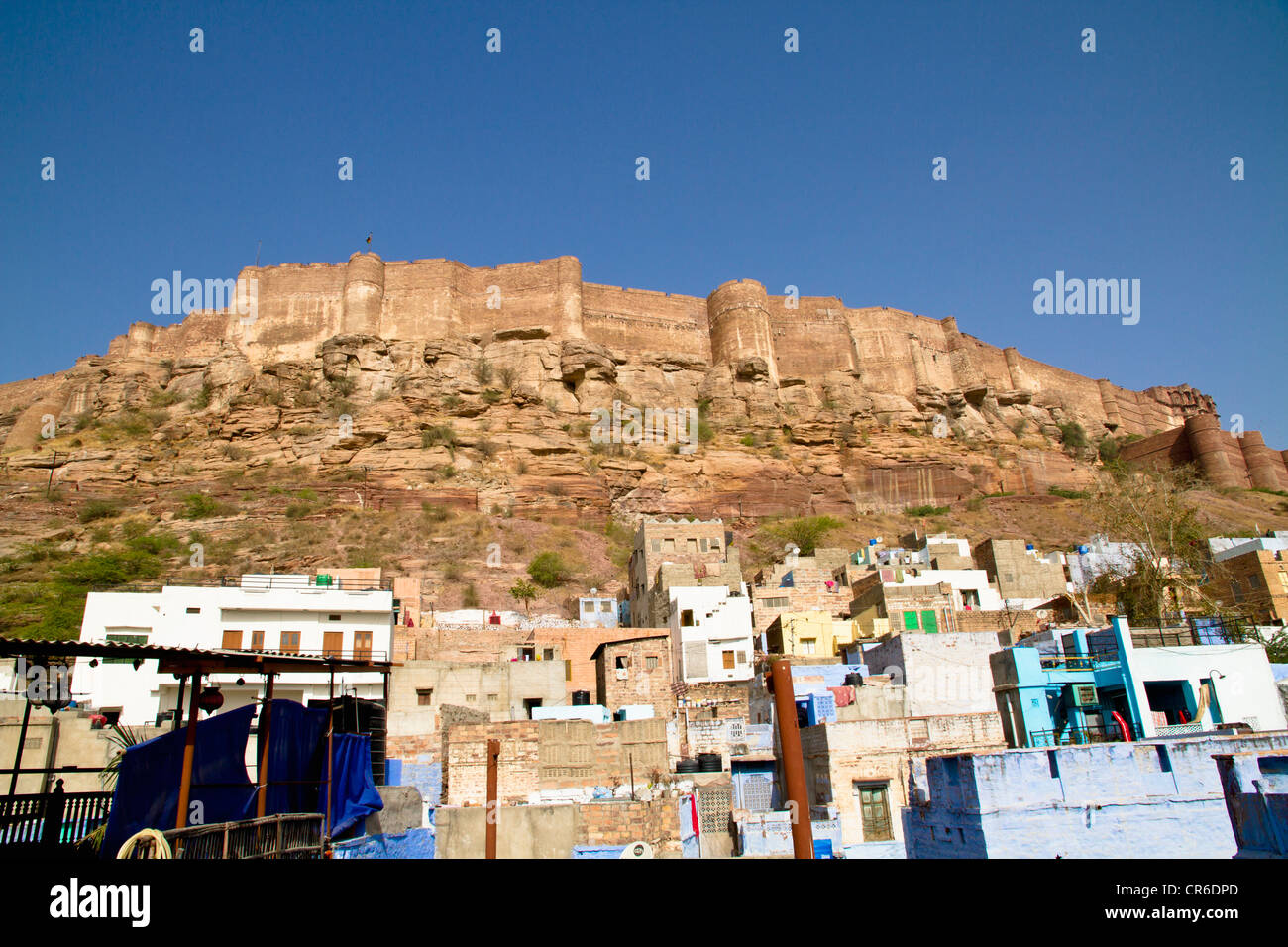 Indien, Rajasthan, Blick auf Jodhpur Fort Stockfoto