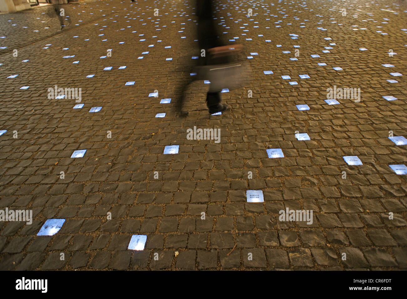 Place du Molard Platz in den Abend, Genf, Schweiz, Europa Stockfoto