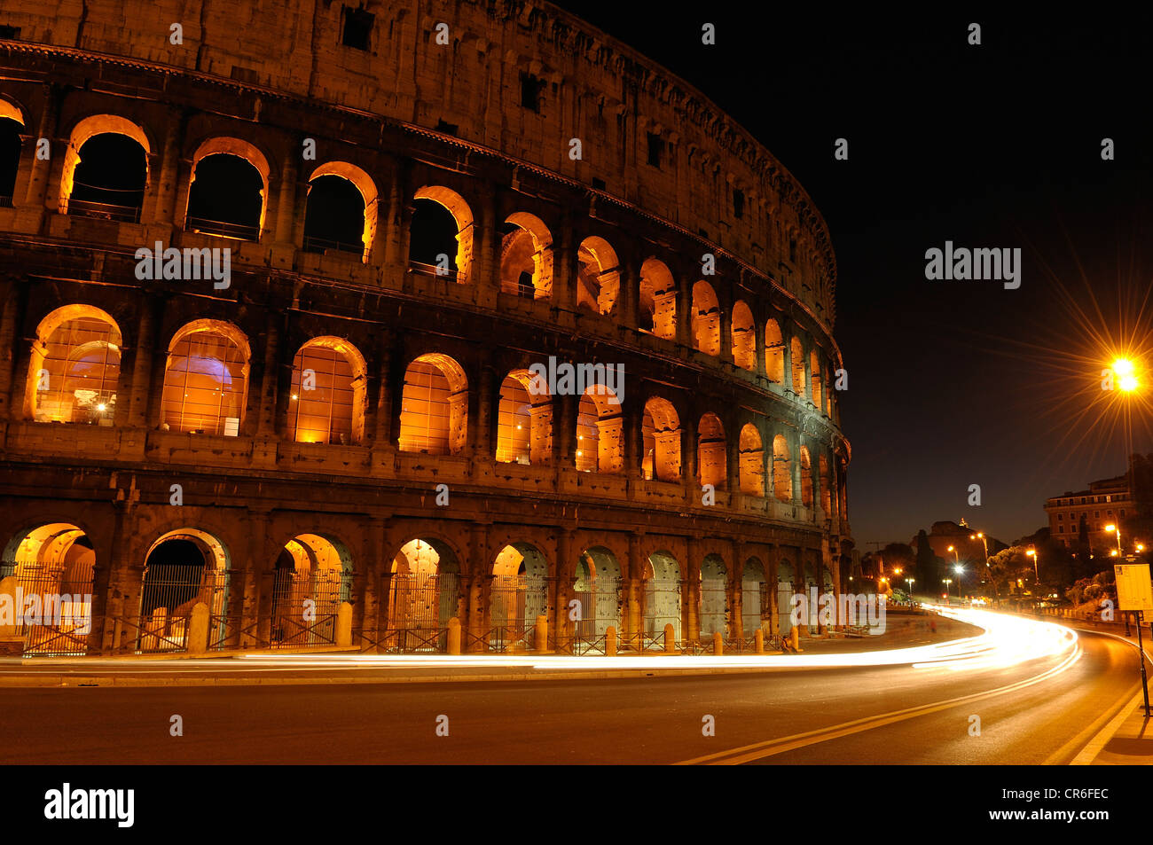 Nacht Schuss des Kolosseums, Kolosseum, Rom, Latium, Italien, Europa Stockfoto