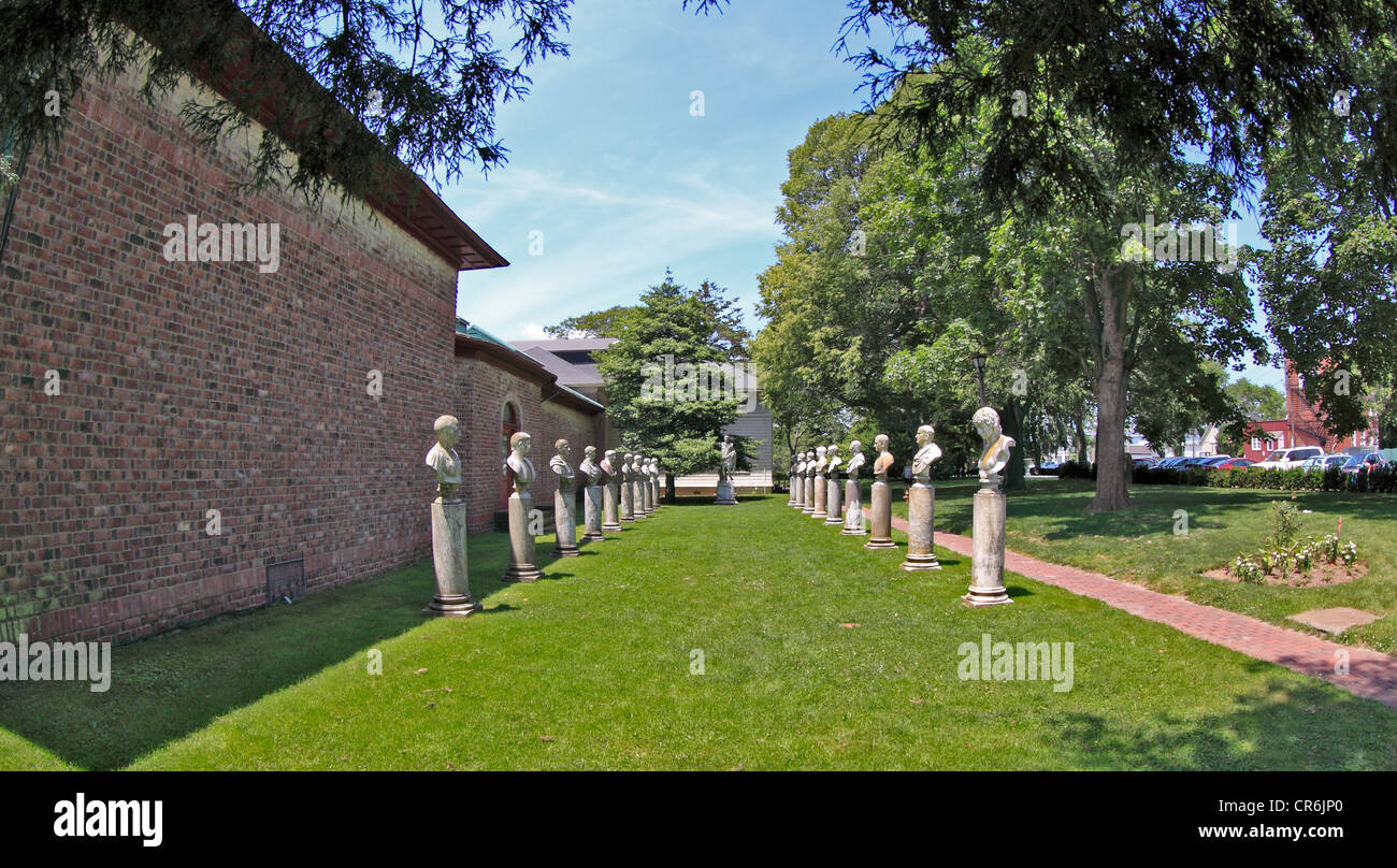 Büsten von allen von den römischen Kaisern Parish Kunstmuseum Southampton Long Island New York Stockfoto