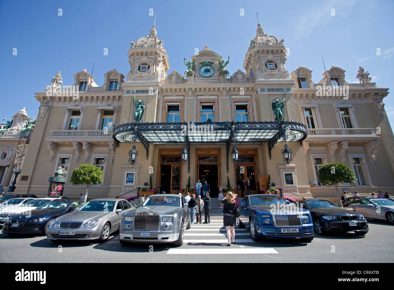 Monte Carlo Casino, Place du Casino Platz, Luxus-Autos ...