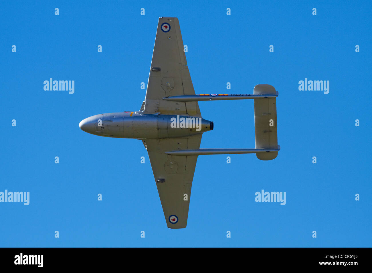 de Havilland Vampire Jet Schlachtflugzeug Stockfoto