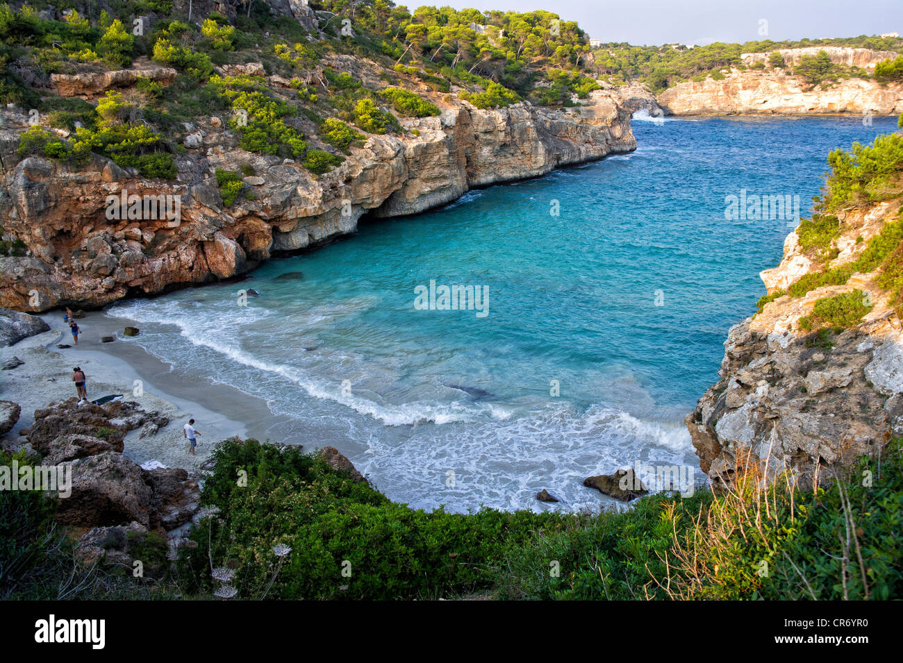 Cala Moro, Südostküste, Mallorca, Balearen, Spanien, Europa Stockfoto