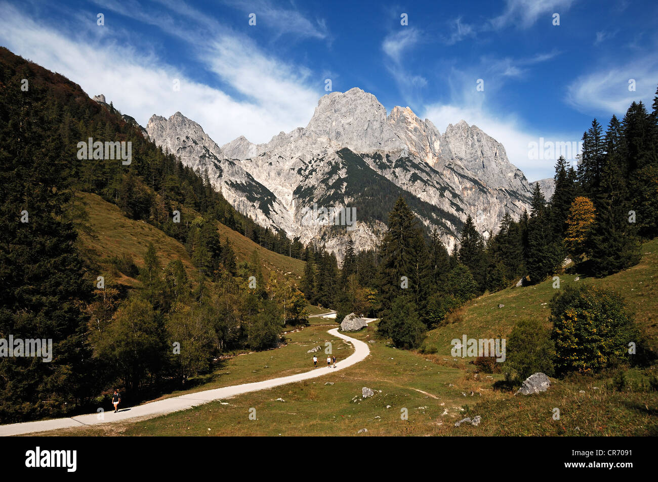 Muehlsturzhoerner Berge, Klausbachtal Valley, Hintersee bei Ramsau, Upper Bavaria, Bayern, Deutschland, Europa Stockfoto