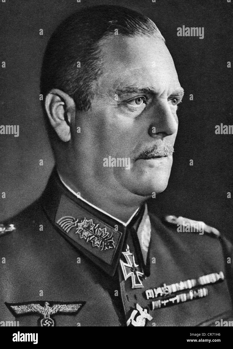 Eitel, Wilhelm, 22.9.1882 - 16.10.1946, Deutscher General, Oberkommandomeister der Streitkräfte 4.2.1938 - 8.5.1945, Porträt, Beilage, Voelkischer Beobachter, 1940, Stockfoto