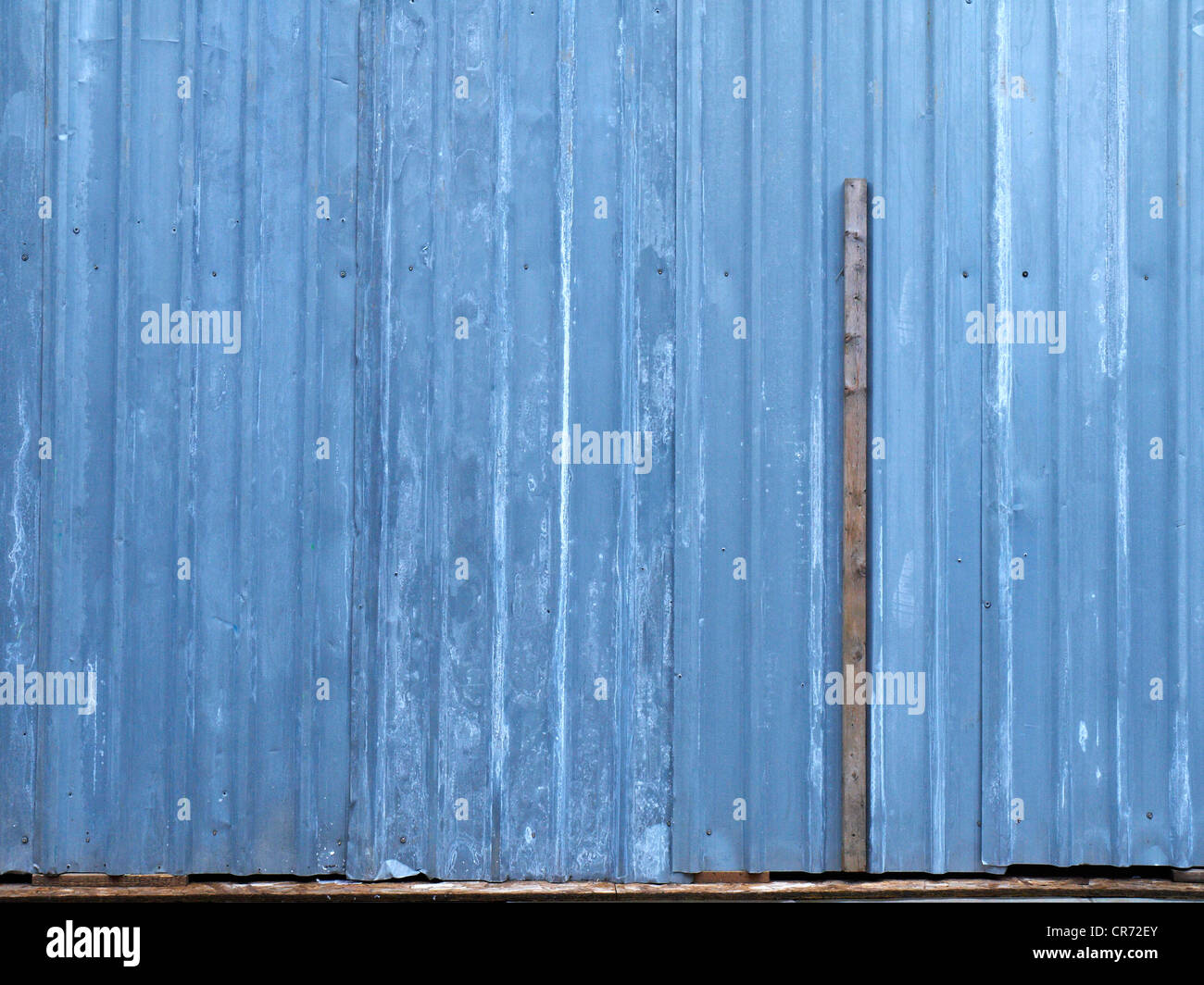 Detail einer verzinkten Zaun Stockfoto