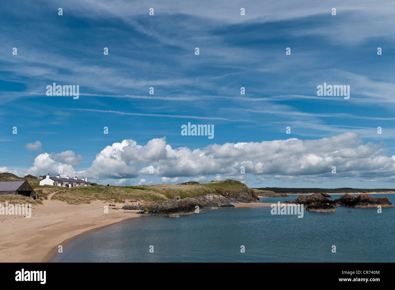 Pilot Bucht auf Llanddwyn Insel Anglesey North Wales Stockfoto