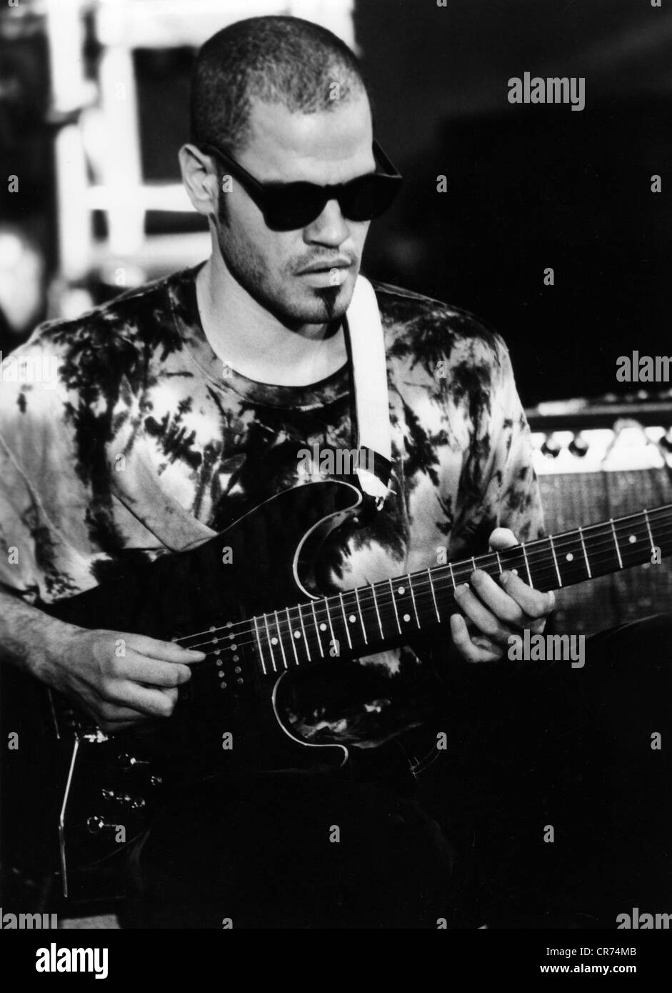 Fiuczynski, David, US-amerikanischer Musiker (Gitarrist), halbe Länge, Montreux, 1994, Stockfoto
