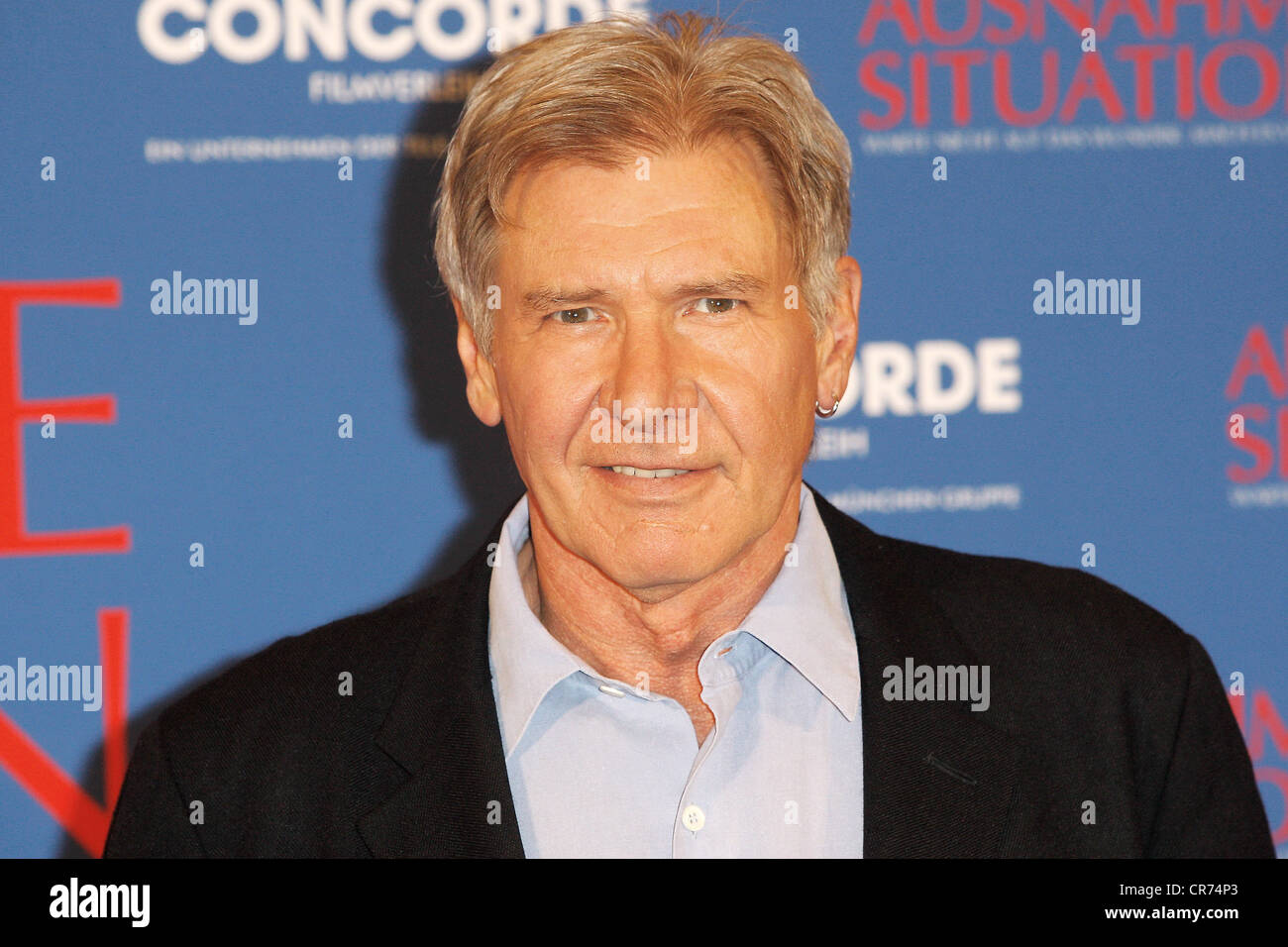 Ford, Harrison, * 13.7.1942, US-amerikanischer Schauspieler, Portrait, Photocall "Außerordentliche Maßnahmen", Hotel Ritz-Carlton, Berlin, 2.3.2010, Stockfoto