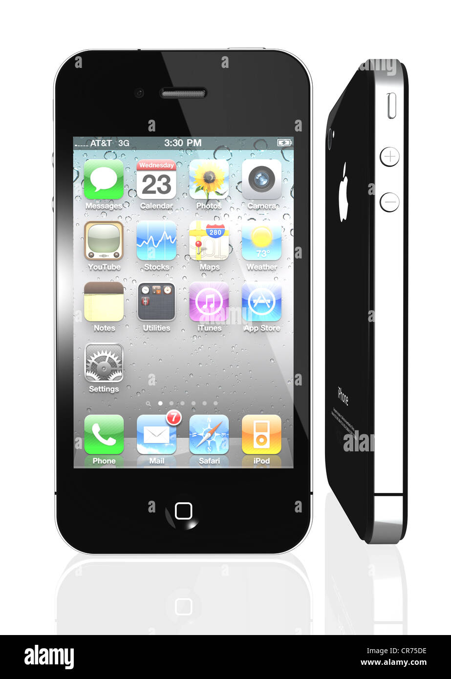 iPhone 4 s schwarz Stockfoto
