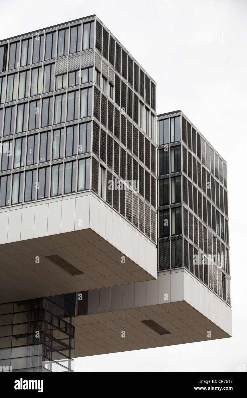 Bürogebäude kennen als der "Kran-Häuser" Köln, Deutschland Stockfoto