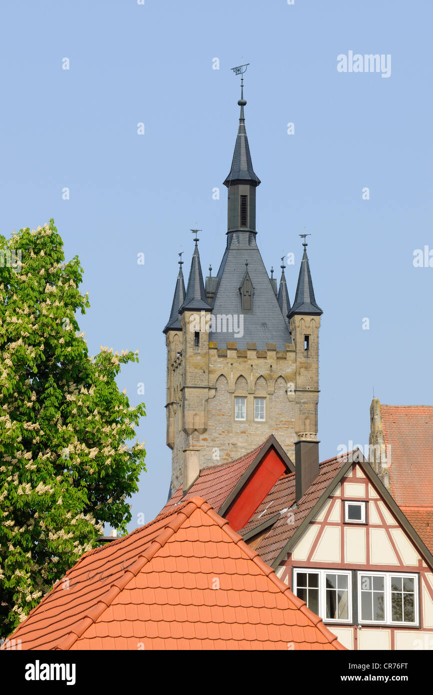 Blauer Turm-Turm in Bad Wimpfen, Baden-Württemberg, Deutschland, Europa Stockfoto