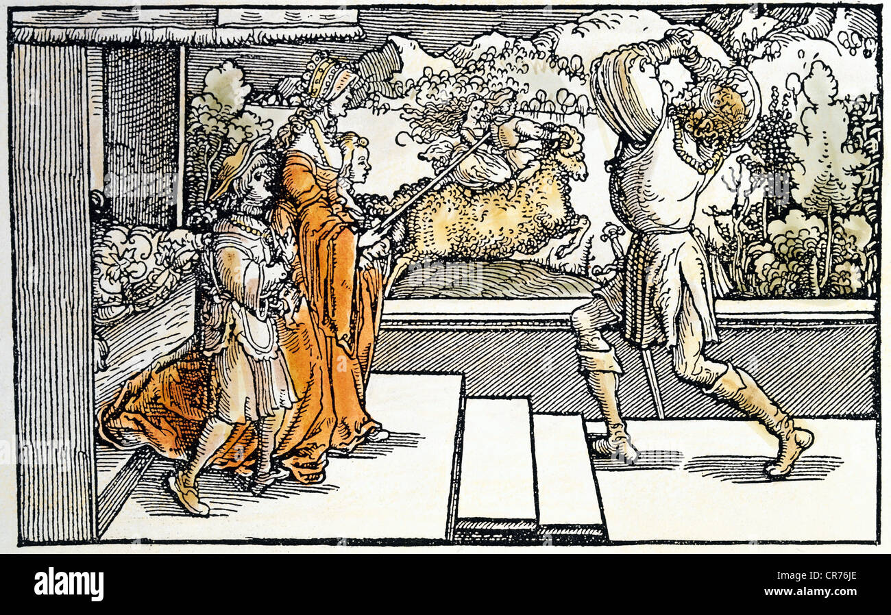 Hippolyt, die legendäre Figur der griechischen Mythologie, volle Länge