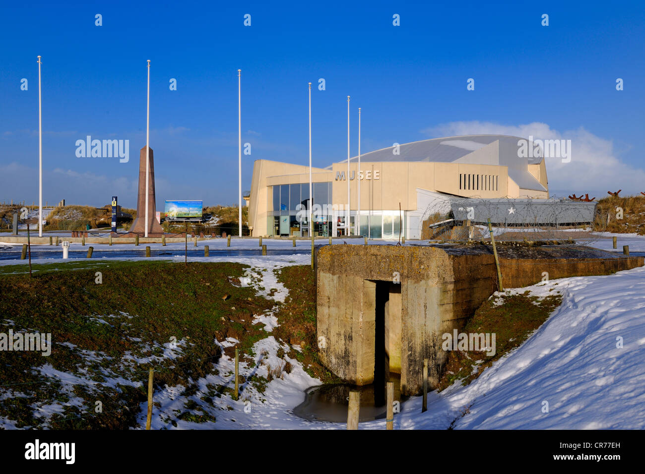 Frankreich, Manche, Cotentin, Sainte Marie du Mont, Museum von Utah Beach wo nahm legen die wichtigsten amerikanischen Landung des D-Day Stockfoto