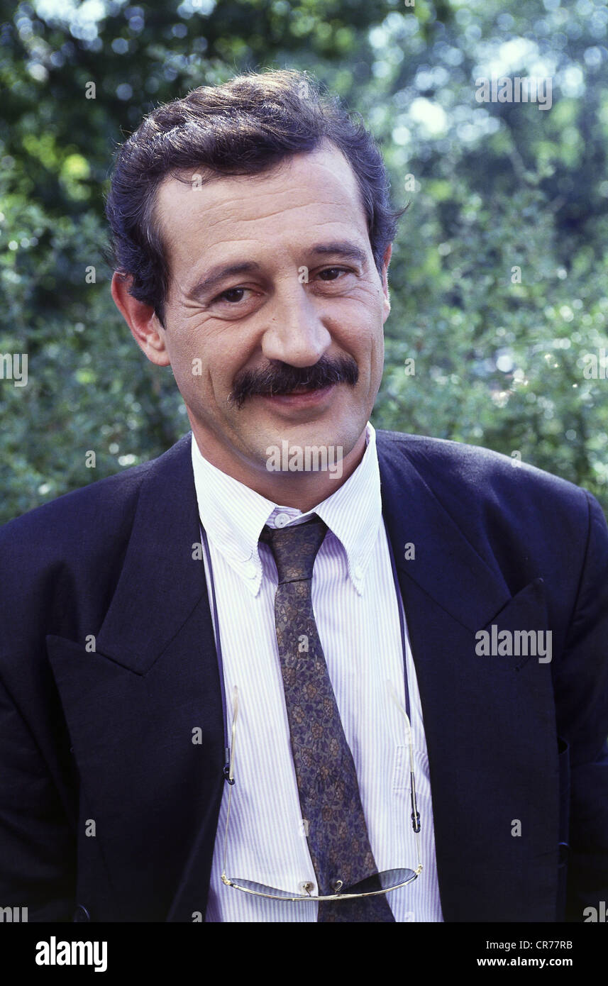 Leclercq, Patrick, 1950 - 15.1.2011, deutscher Journalist, halbe Länge, 1990er Jahre, Stockfoto