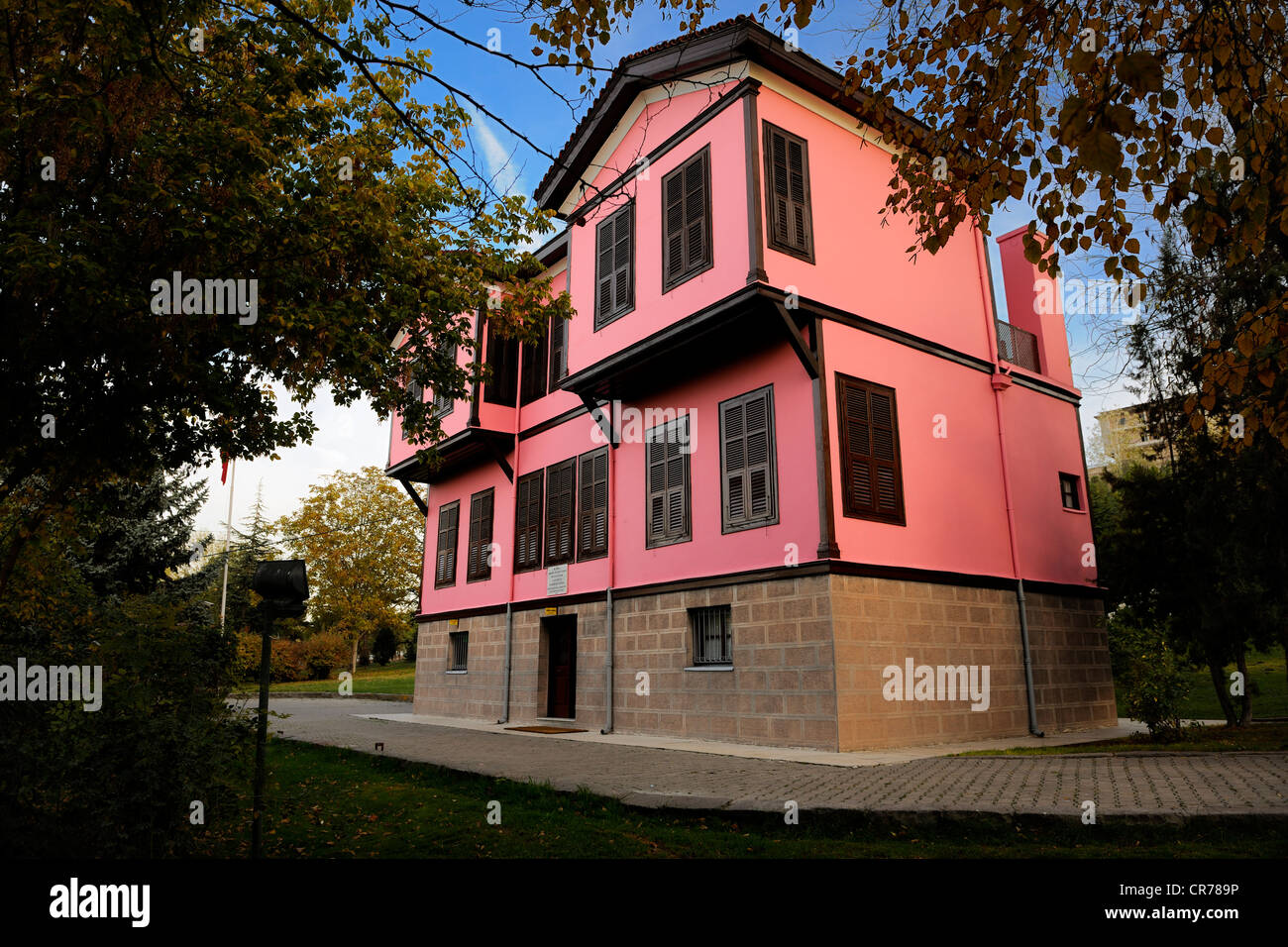 Zentral-Anatolien, Ankara, Wiederaufbau der Atatürk der Türkei, native Haus in Thessaloniki Stockfoto