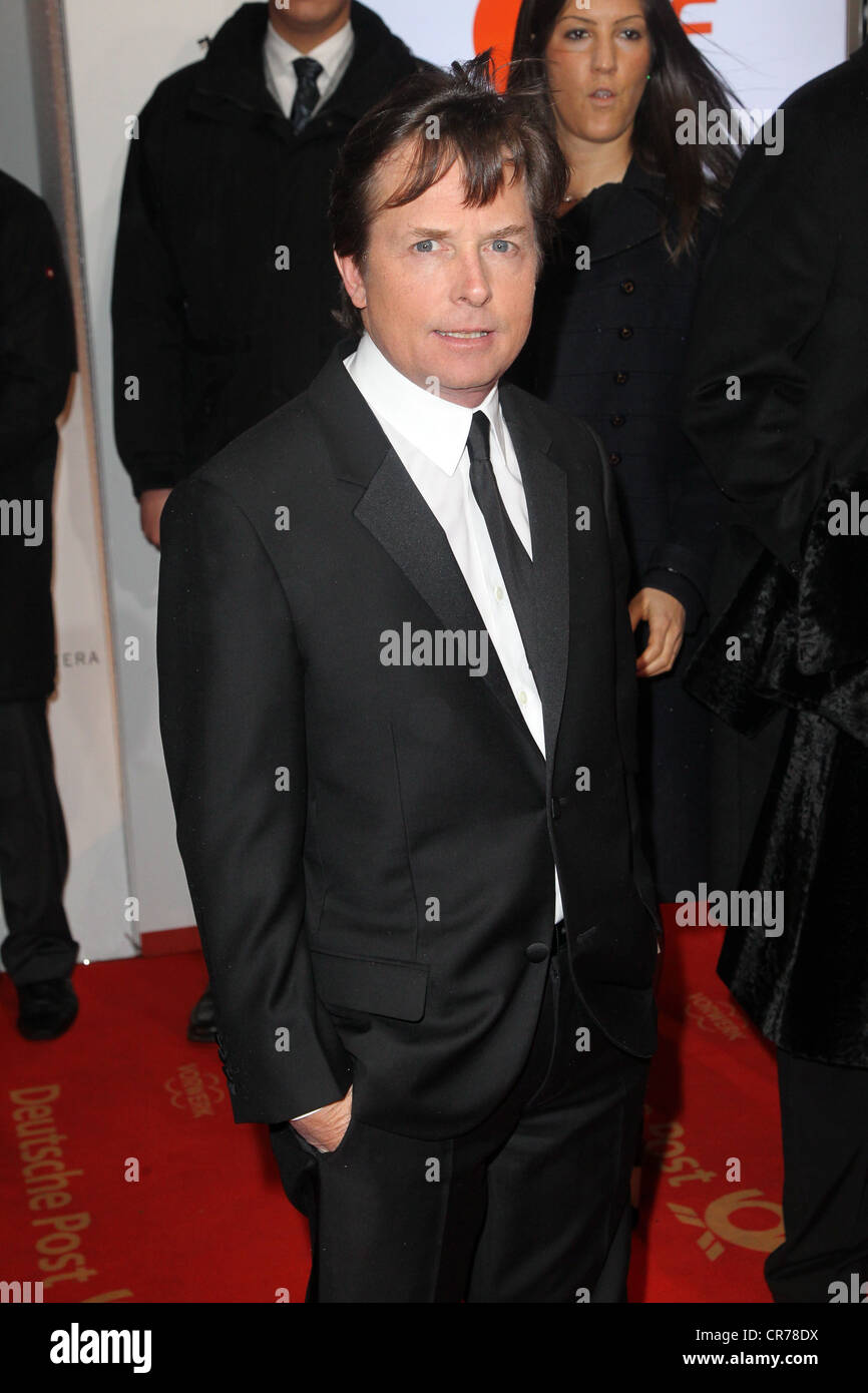 Fox, Michael J., 9.6.1961, kanadischer Schauspieler, halbe Länge, Ankunft am "Goldenen Kamera" ausgezeichnet, Berlin, Deutschland, 5.2.2011, Stockfoto