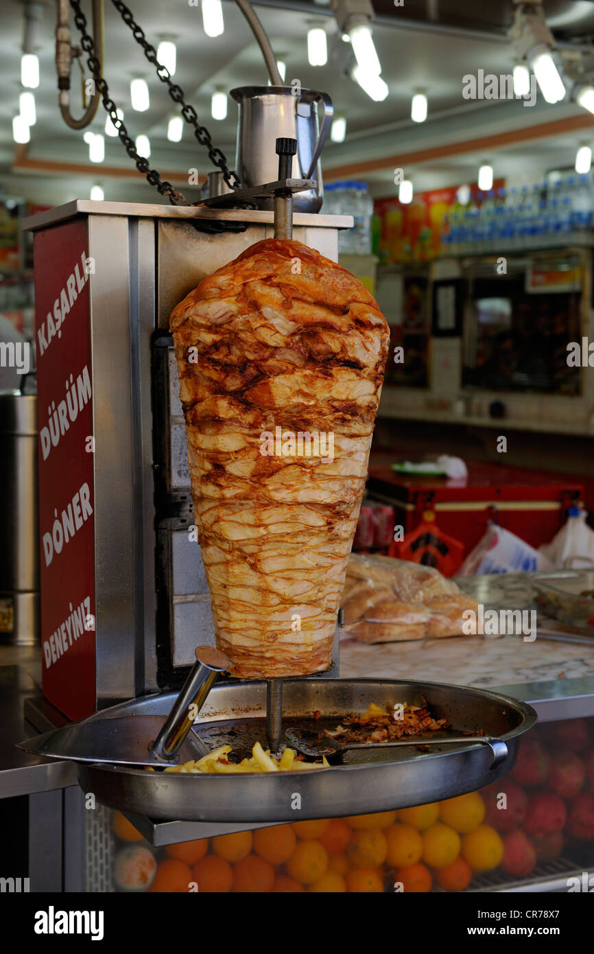 Türkei, Istanbul, Stadtteil Beyoglu, Kebab restaurant Stockfoto