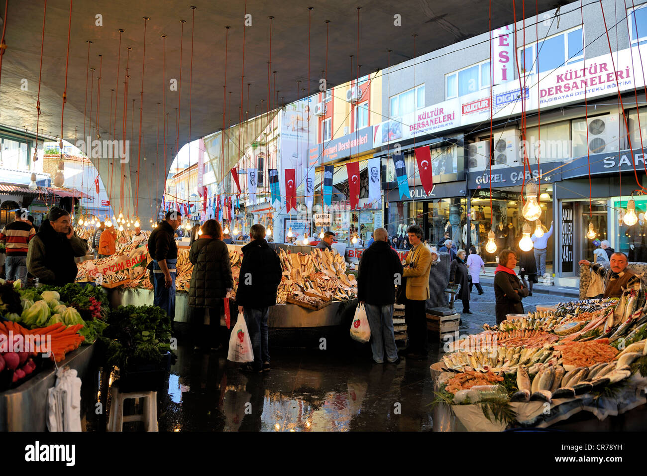 Türkei, Istanbul, Besiktas Bezirk, der neue Fischmarkt von GAD weltweite Architekturentwicklung Stockfoto