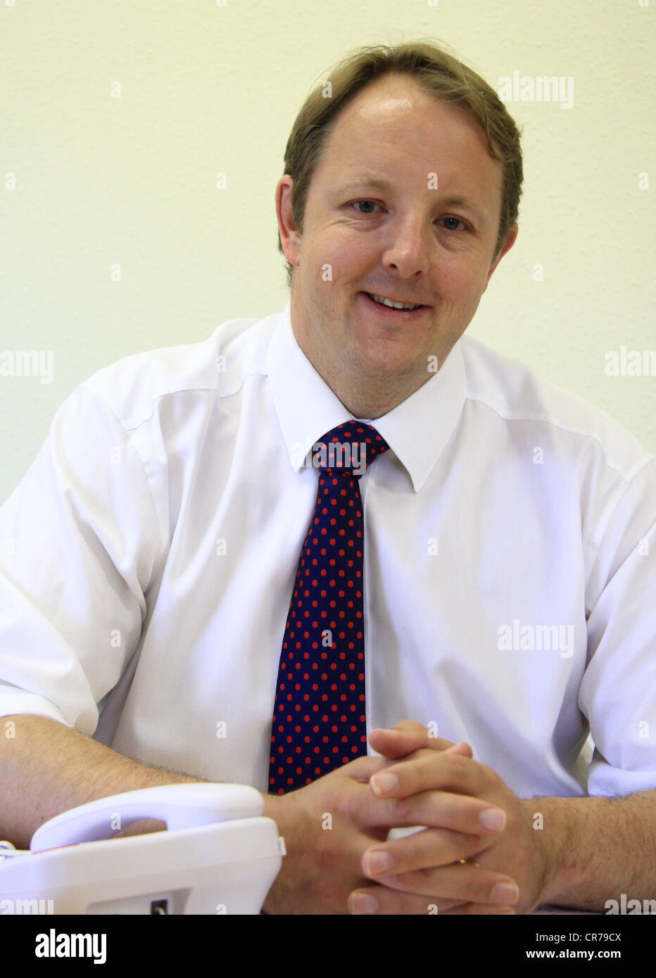 Toby Perkins, arbeitsrechtlichen Parlamentsmitglied für Chesterfield, Derbyshire und Schattenminister für Kleinunternehmen, Chesterfield, UK Stockfoto