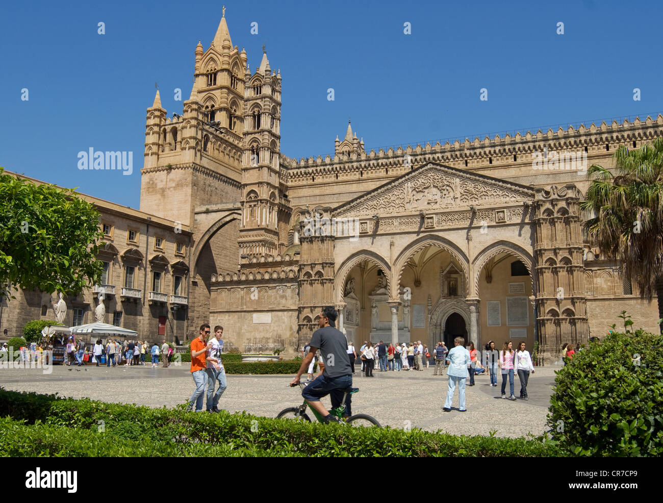 Italien, Sizilien, Palermo, die Kathedrale, gebaut auf Veranlassung von Erzbischof Walter Offamilio, zwischen dem XII und XV Stockfoto