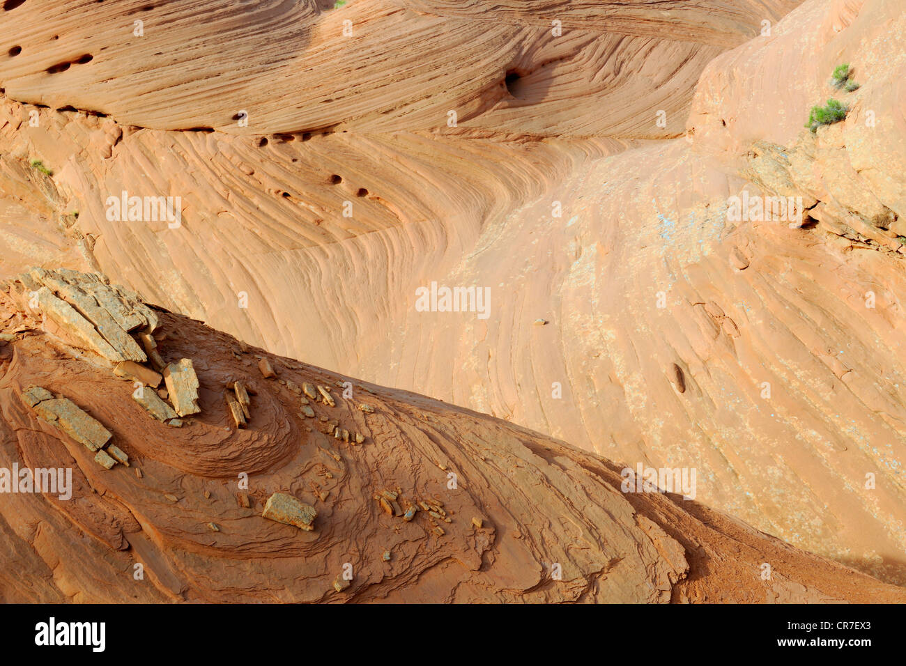 Sandstein-Formationen, Mystery Valley, Arizona, USA Stockfoto