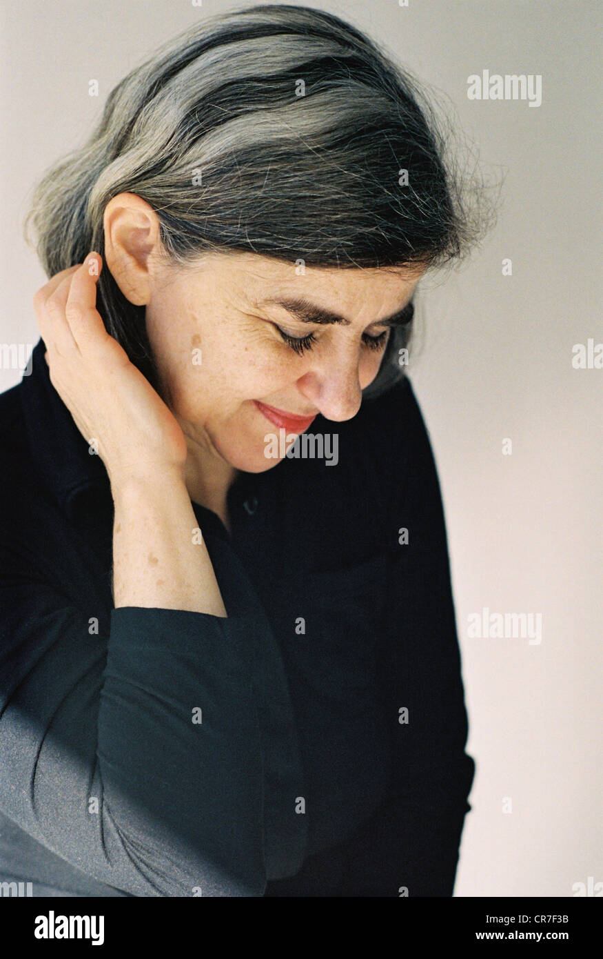 Honigmann, Barbara, * 12.2.1949, deutscher Autor/Schriftsteller und Lackierer, Porträt, Köln, Deutschland, März 2007, Stockfoto