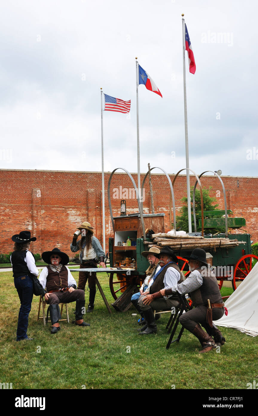 Alte West Reenactment in Fort Worth, Texas, USA Stockfoto