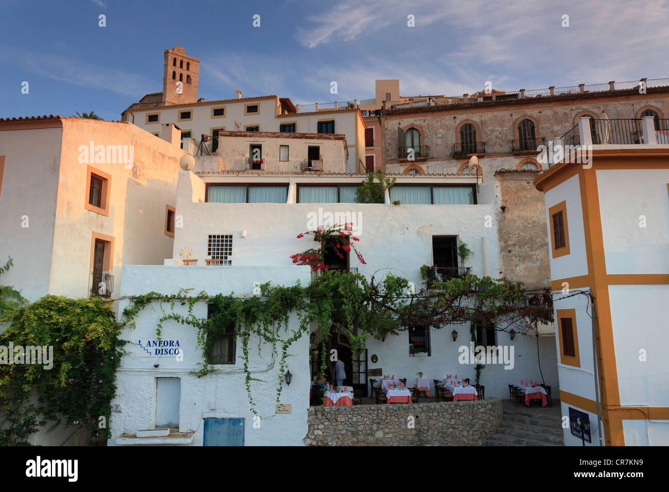 Spanien, Balearen, Ibiza, Altstadt (Dalt Vila) Stockfoto