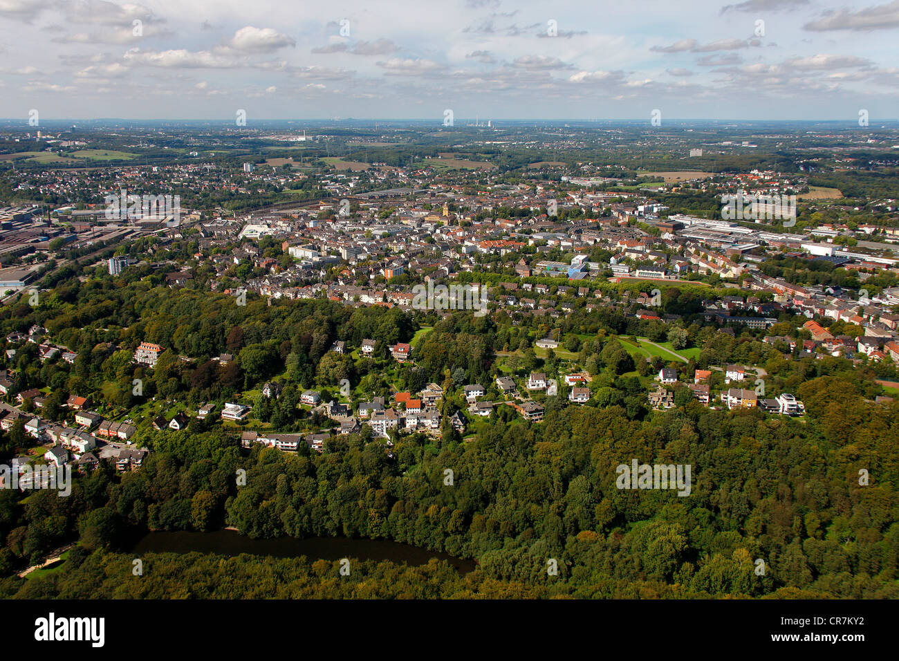 Luftaufnahme, Witten, Ruhrgebiet, Nordrhein-Westfalen, Deutschland, Europa Stockfoto