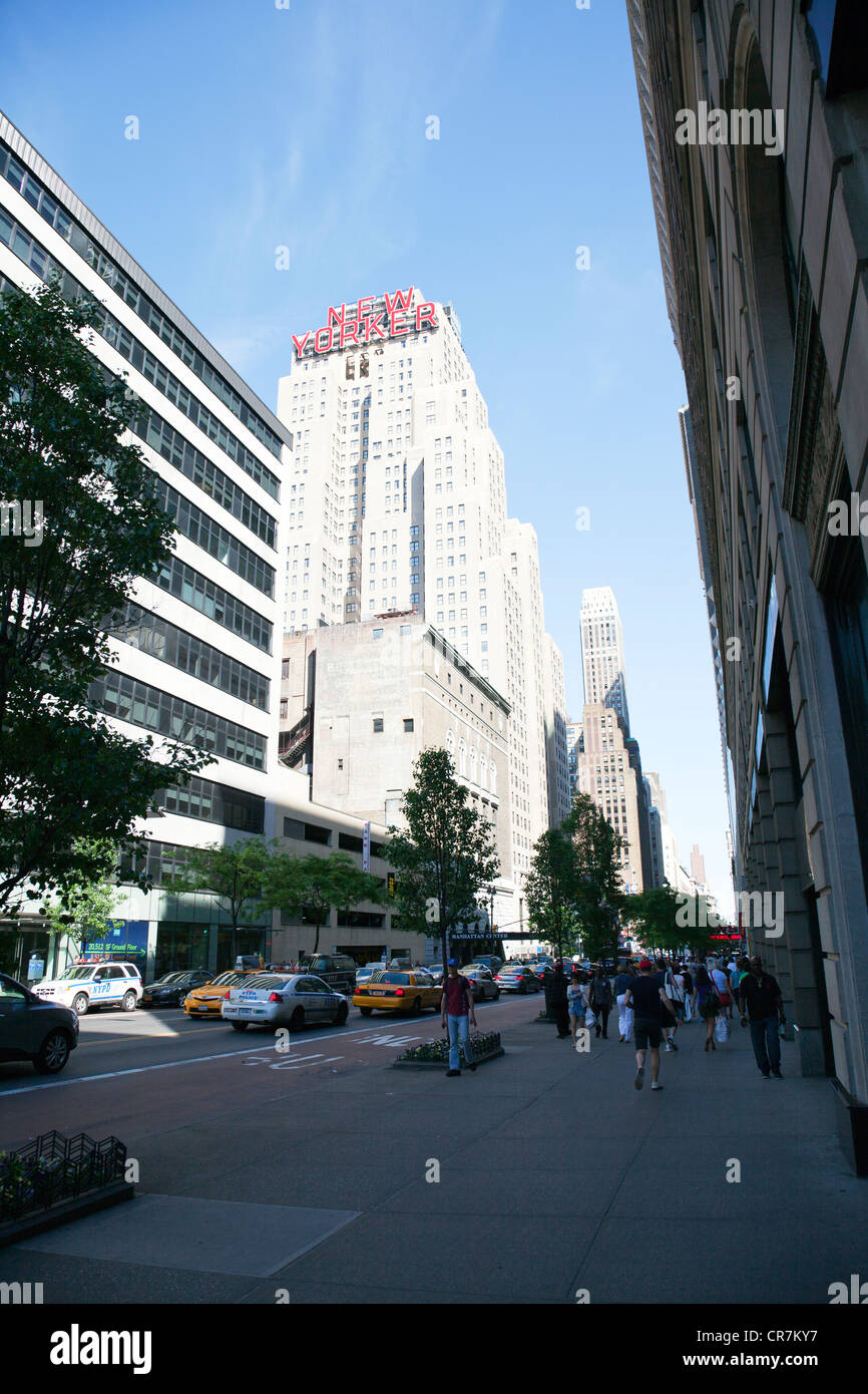 Die legendären New Yorker, New York Hotel Midtown Manhattan 481 8th Avenue & 34th Street Stockfoto