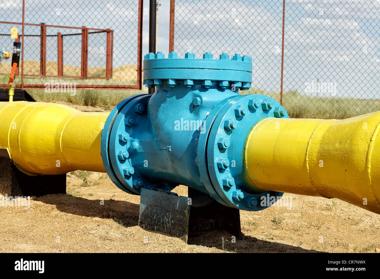 Verteilung, Energie, Fossil, Kraftstoff, Gas, Industrie, Metall, Bergbau, natürlichen, Petrochemie, Rohrleitung, Rohr, macht, Ressource, suppl Stockfoto