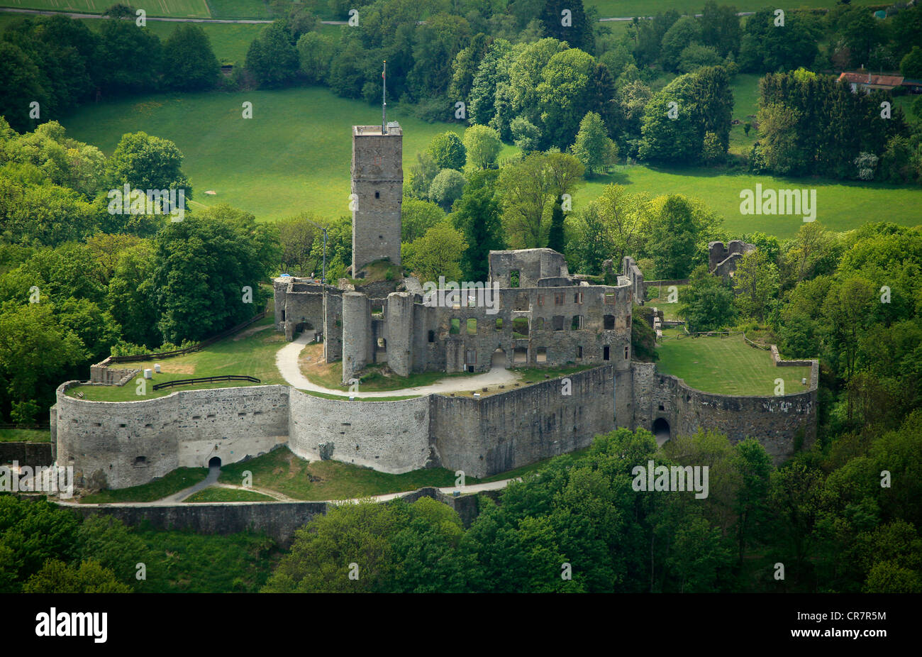 Luftaufnahme, Burg Königstein Burg Ruinen, Königstein Im Taunus, Hessen