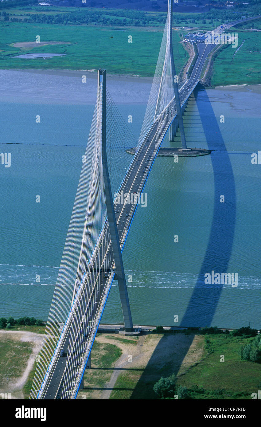 Frankreich, Seine Maritime, Le Havre, Normandie-Brücke auf der Seine ...
