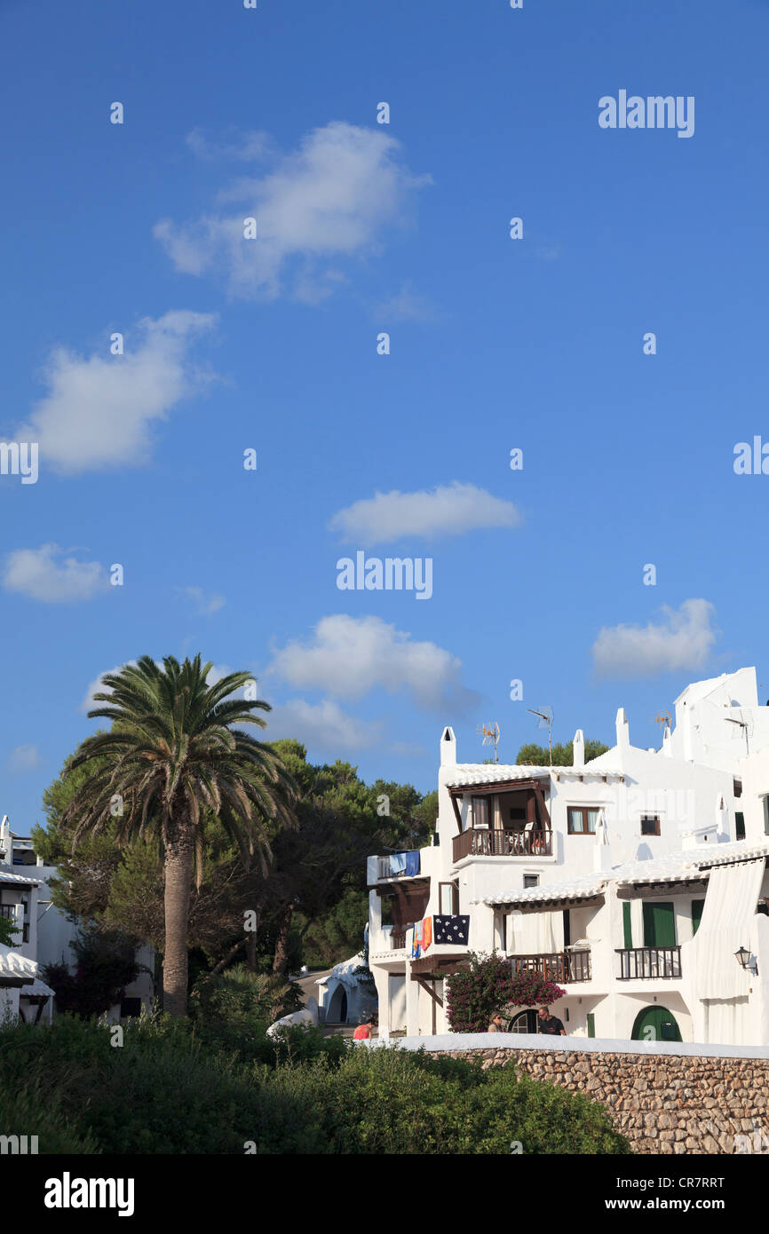 Spanien, Balearen, Menorca, Angeln Dorf Binibequer Vell Stockfoto
