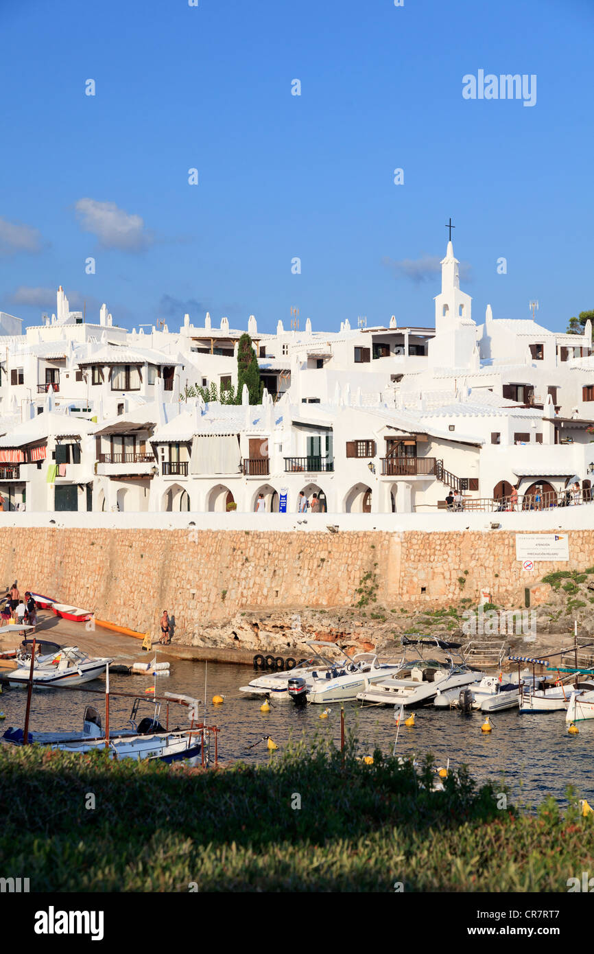 Spanien, Balearen, Menorca, Angeln Dorf Binibequer Vell Stockfoto