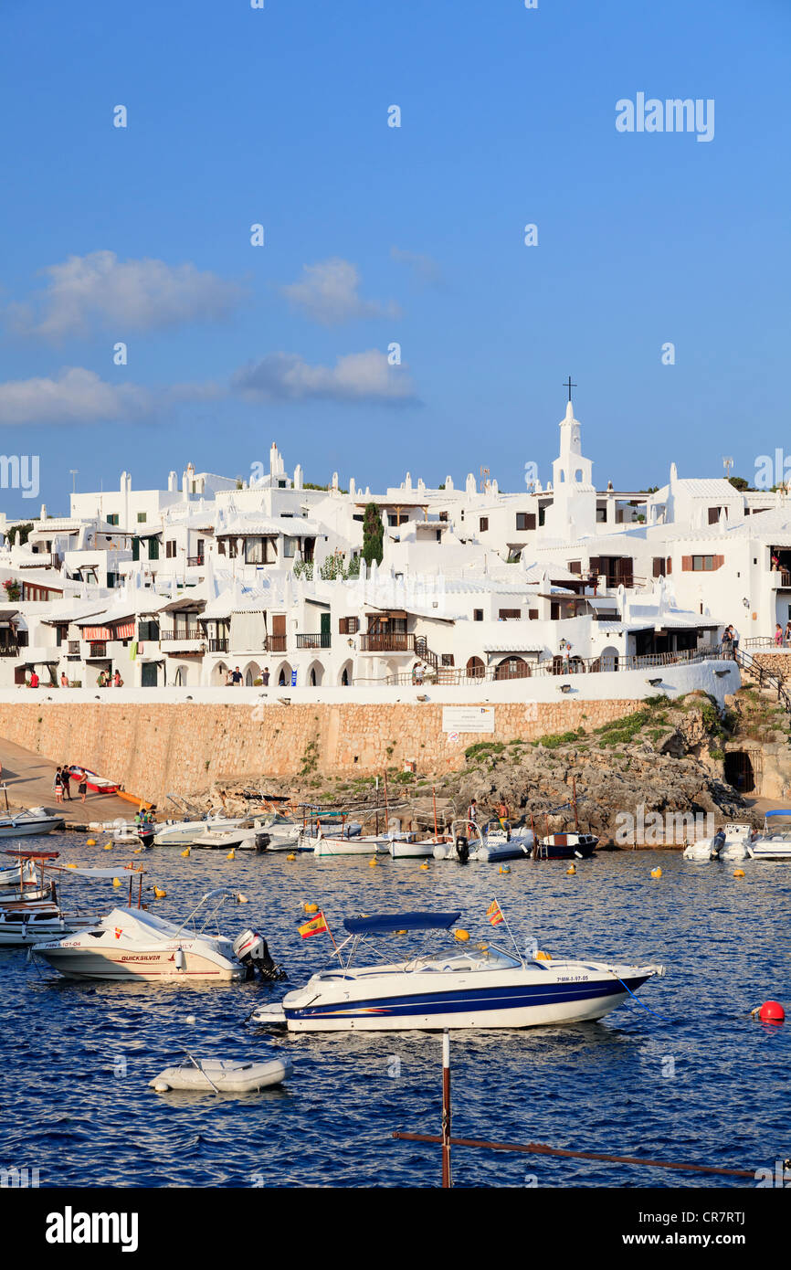 Spanien, Balearen, Menorca, Angeln Dorf Binibequer Vell Stockfoto