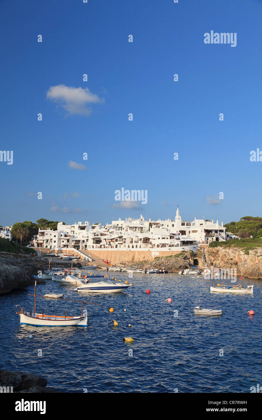 Spanien, Balearen, Menorca, Angeln Dorf Binibequer Vell Stockfoto