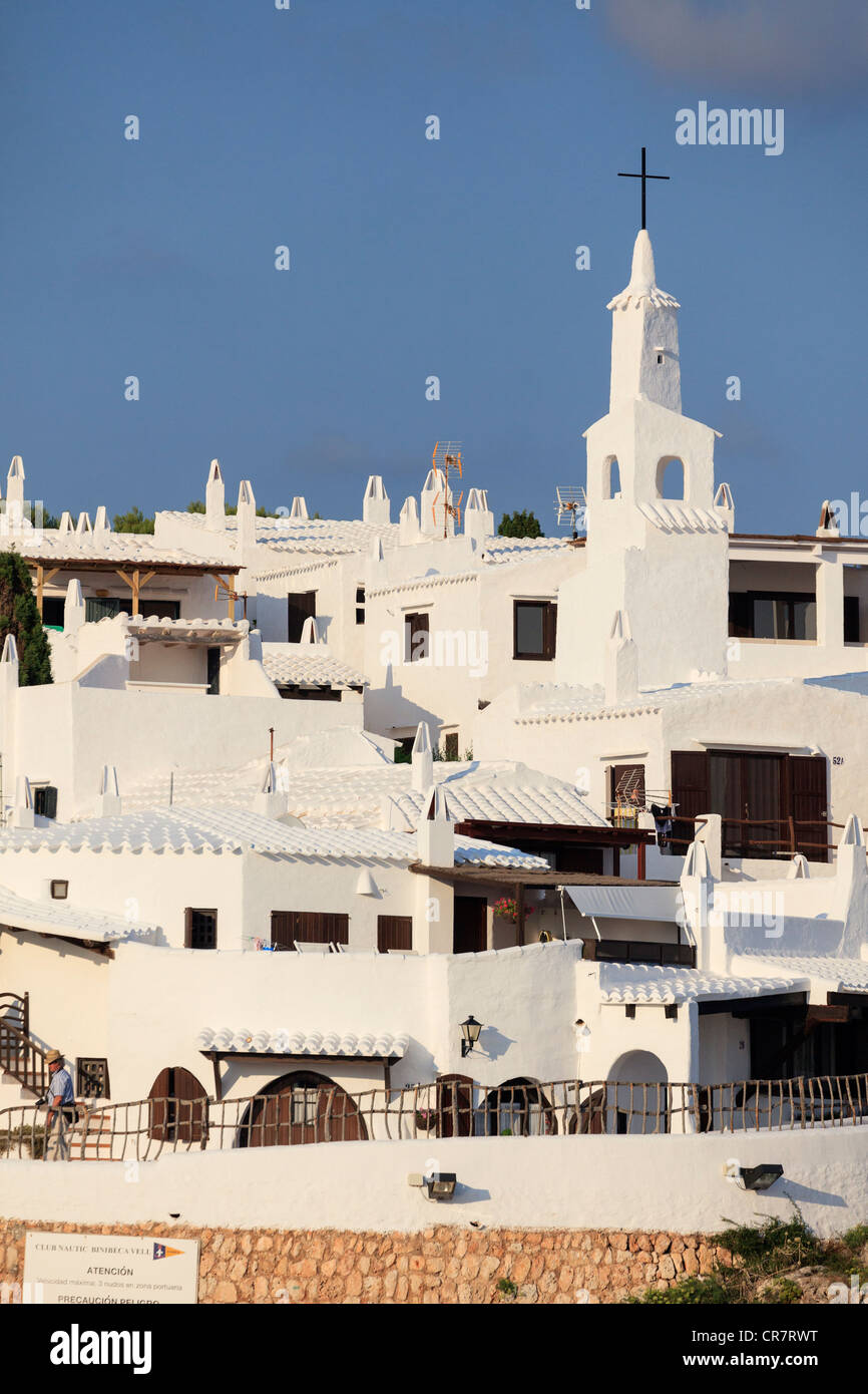 Spanien, Balearen, Menorca, Angeln Dorf Binibequer Vell Stockfoto