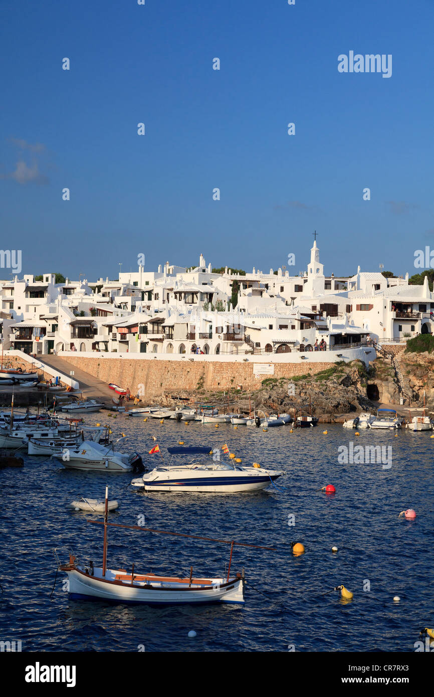 Spanien, Balearen, Menorca, Angeln Dorf Binibequer Vell Stockfoto