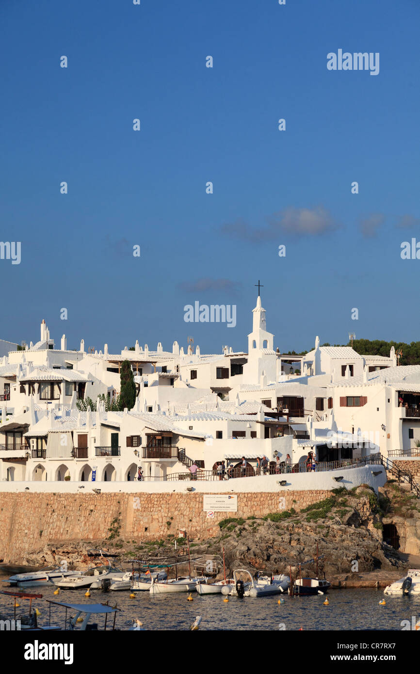 Spanien, Balearen, Menorca, Angeln Dorf Binibequer Vell Stockfoto