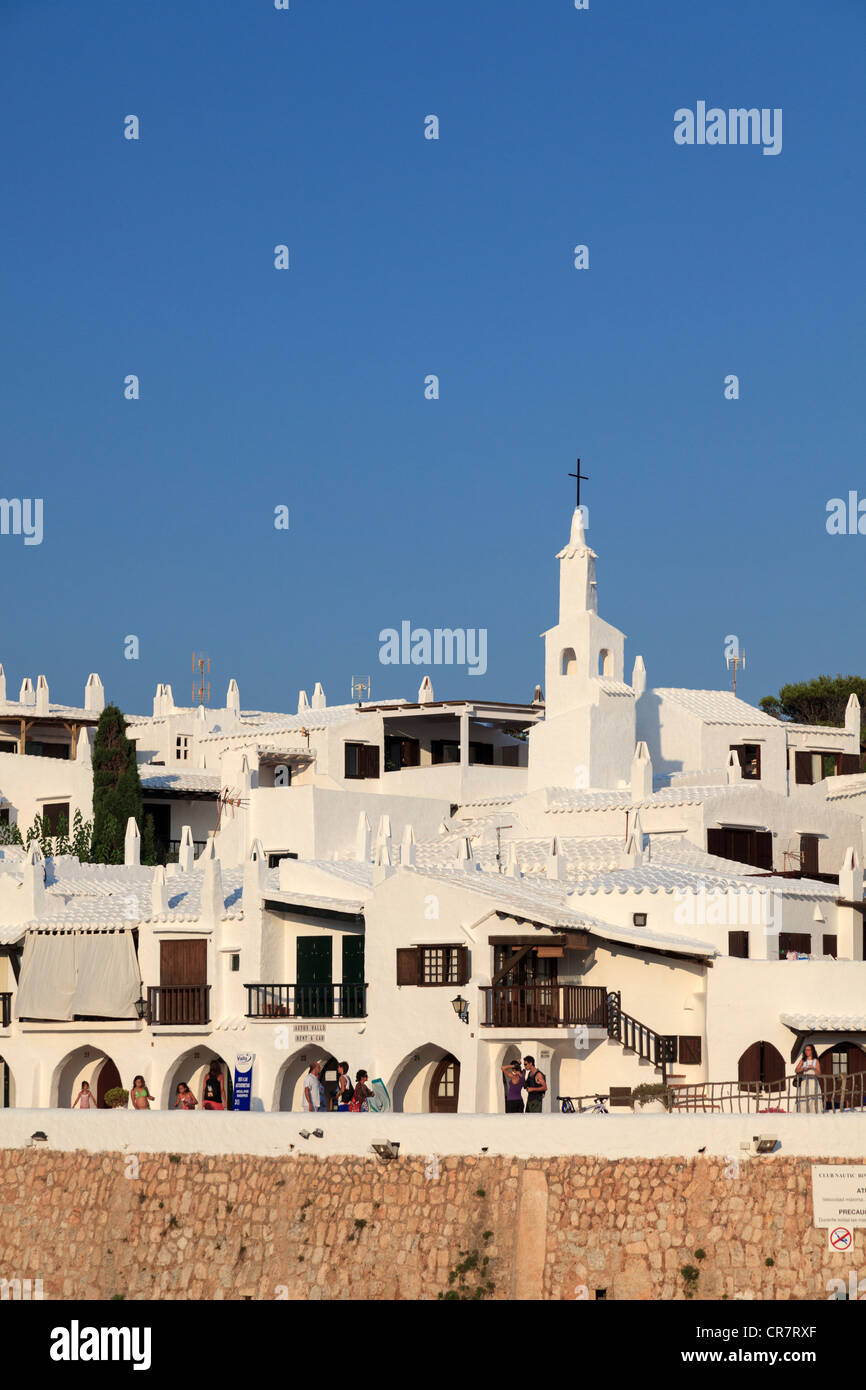 Spanien, Balearen, Menorca, Angeln Dorf Binibequer Vell Stockfoto