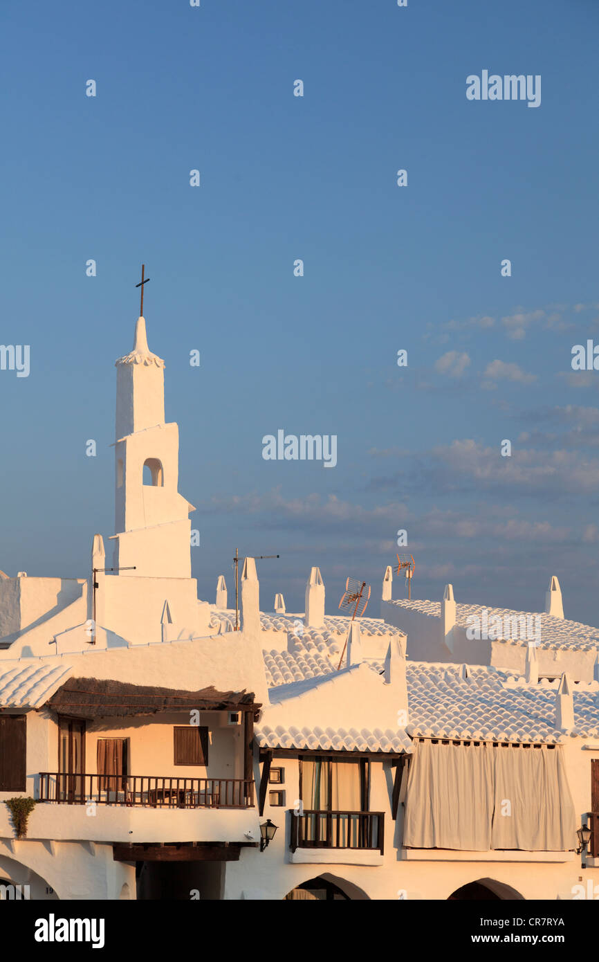 Spanien, Balearen, Menorca, Angeln Dorf Binibequer Vell Stockfoto