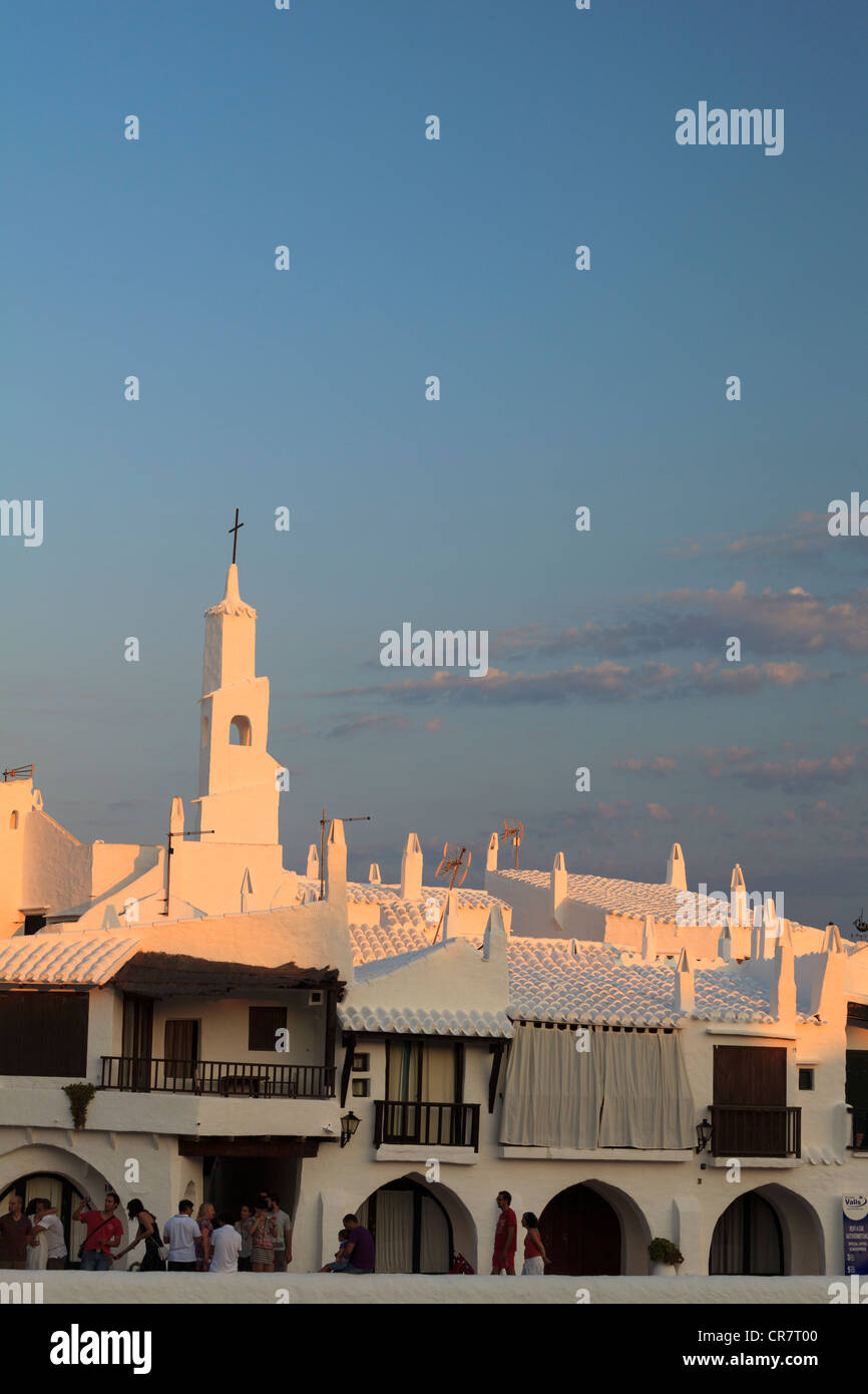 Spanien, Balearen, Menorca, Angeln Dorf Binibequer Vell Stockfoto