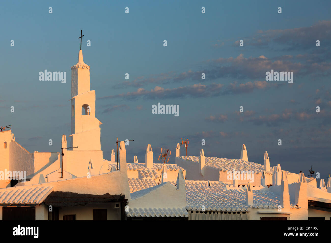 Spanien, Balearen, Menorca, Angeln Dorf Binibequer Vell Stockfoto